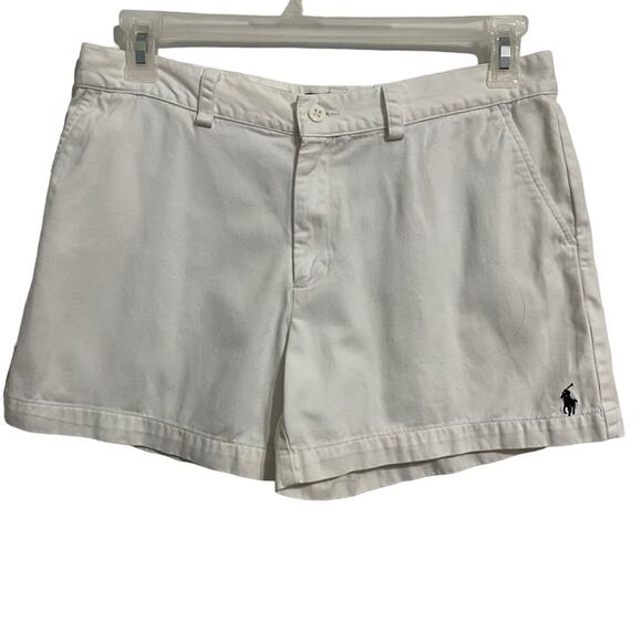 Ralph Lauren Sport Shorts Classis White Chinos Pockets Size 8  Summer Basic - Picture 5 of 7